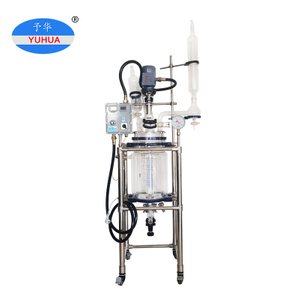 Lò phản ứng thủy tinh áo khoác chống nổ Yuhua với bể chứa 100L Glass