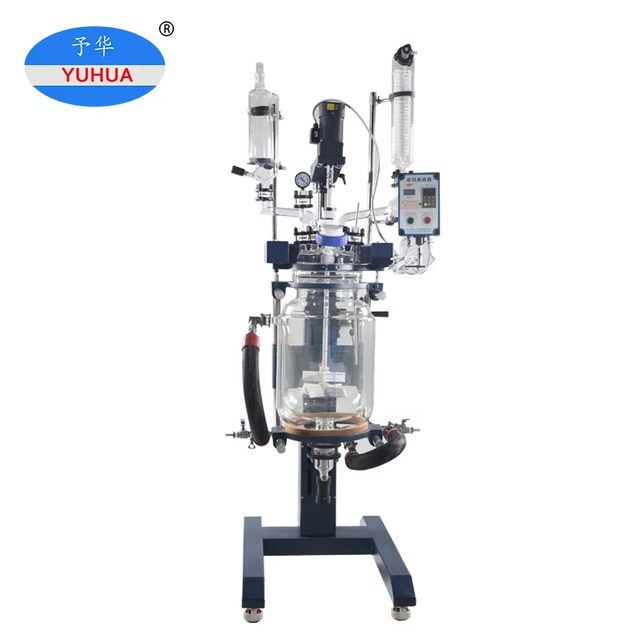 Yuhua Lab 10L 20L 50L 100L Lò phản ứng kính đôi hóa chất để bán
